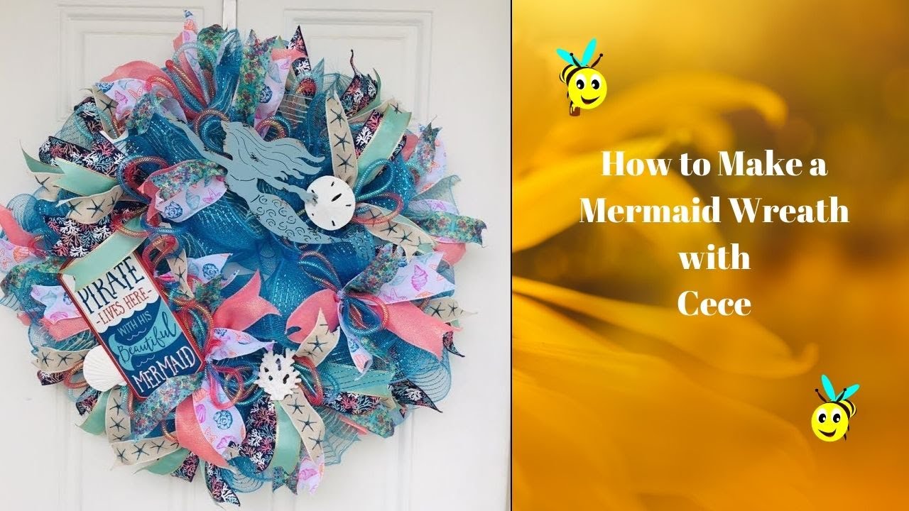 How to Make a Mermaid Wreath YouTube