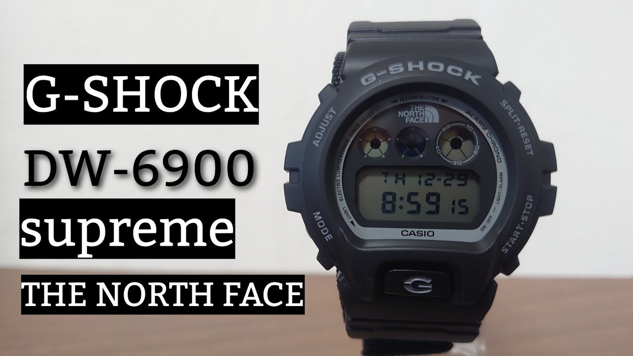 Supreme x The North Face x G Shock Casio watch - YouTube