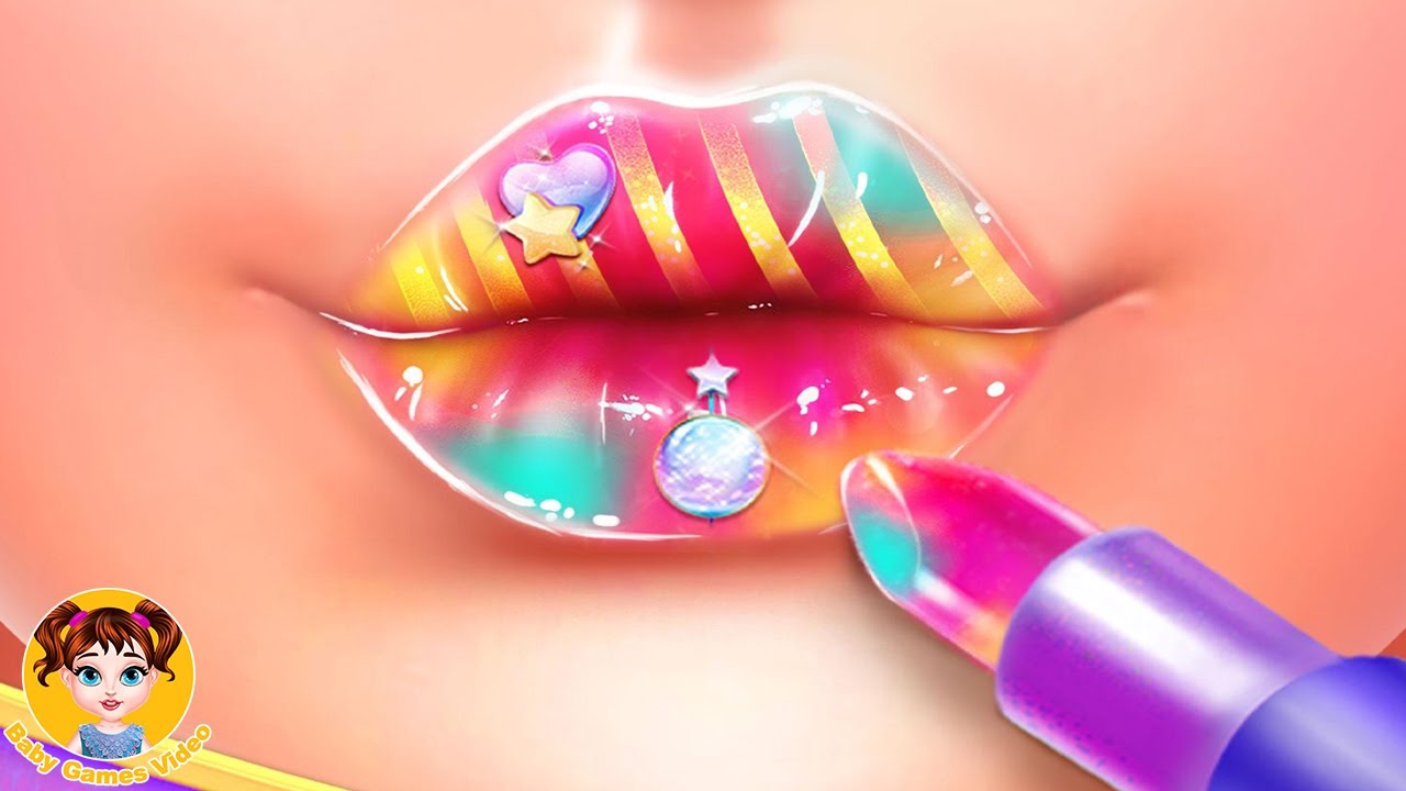 Lip Art Makeup Artist Relaxing Girl Art Games Baby Games Videos for