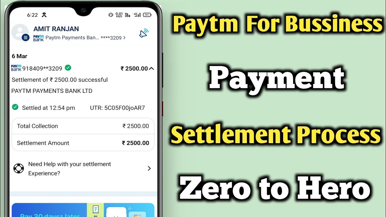 Paytm For Bussiness Payment Settlement Process | Paytm For Bussiness ...