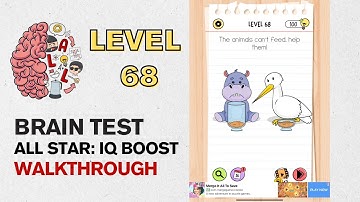 Brain Test All Star IQ Boost Level 68 Answer | The animals can