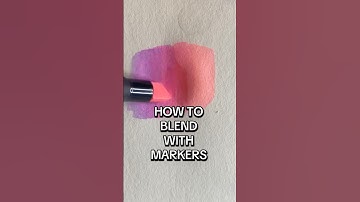 How to blend alcohol markers #arttutorial #drawing #drawingtutorial #markers #blending #shorts