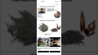 PARAFFIN TEST AND GUNPOWDER RESIDUE