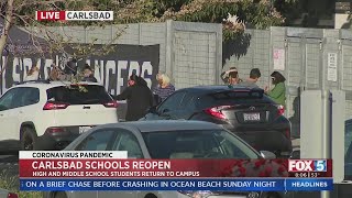 Carlsbad Unified Students Return To Classrooms