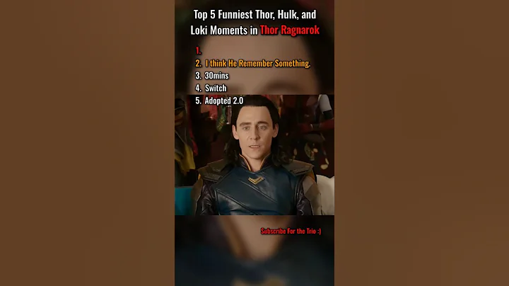 Top 5 Funniest Thor, Hulk, and Loki Moments in Thor Ragnarok. 😂