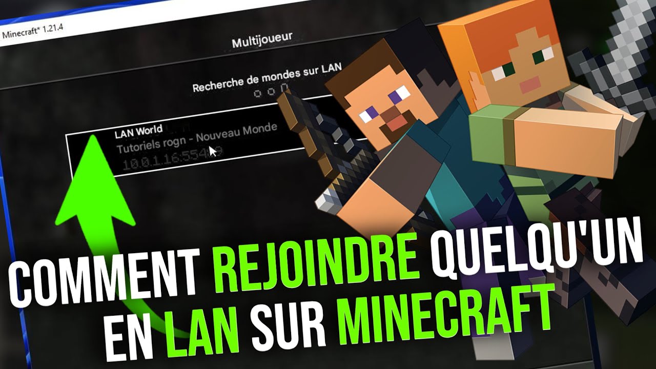 COMMENT REJOINDRE/CRÉER SA PARTIE EN LAN SUR MINECRAFT (2025) - YouTube