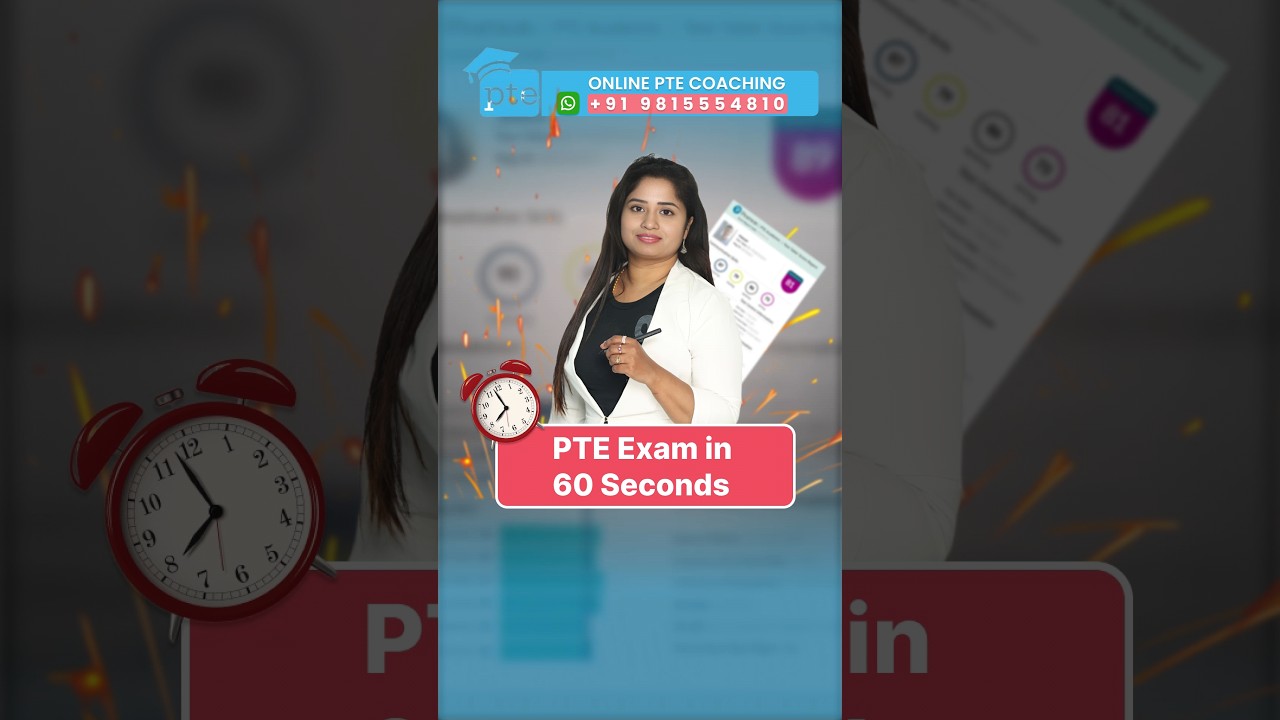 PTE Exam Pattern 2024 in 60 Seconds.