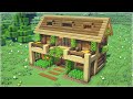 ⚒️ Minecraft | How To Build a Large Oak Wood Survival Starter House 