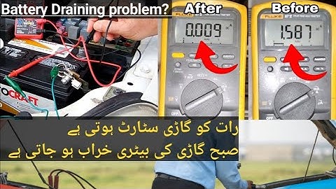 Car Battery Drain Overnight || Easily Identify Vehicle Battery draining problems