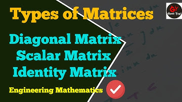 Types of Matrices | #ScalarMatrix |  #EqualityofMatricesExamples