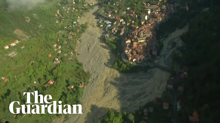 Aerial footage shows flash flood damage in French ...