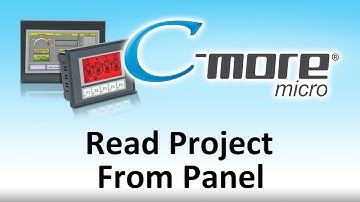C-more Micro HMI Read Project From Panel from AutomationDirect