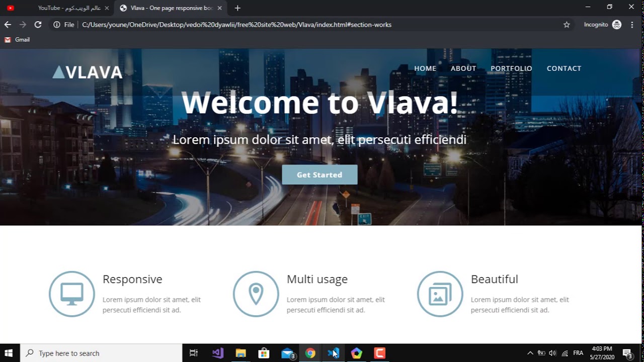 Create a fully responsive website design with HTML 5 / CSS 3 ...