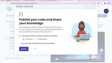 Create Exercism account and submit an exercise