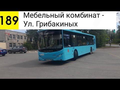 Автобус 189. Мебельный комбинат - Ул. Грибакиных