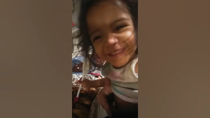 Neah 2yrs old helping momma cook
