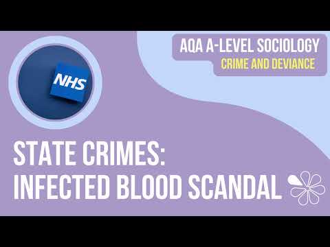 State Crime Example: the infected blood scandal | A Level Sociology | Crime & Deviance