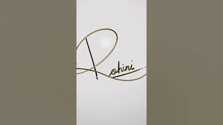 Rohini name Signature😊comment your name☺️#shorts #fypシ #namestatus #signature #shortsvideo