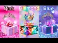 Choose your gift  3 giftbox challenge  chooseyourgift pink blue rainbow 3giftbox