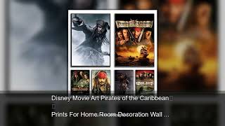 Disney Movie Art Pirates of the Caribbean Prints For Home Room Decoration Wall Art Canvas Paint