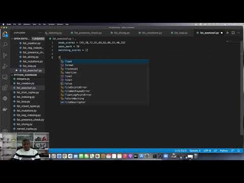 Python Programming 89 :  List Exercise