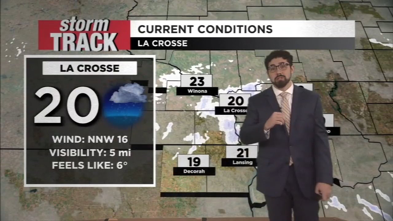 Continued Flurries Then Mild Sunday - YouTube