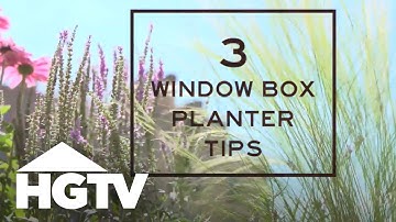 3 Window Box Planter Tips | HGTV
