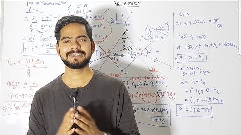 8.refraction through a prism | angle of deviation | jee-neet physics class 12