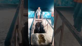 part704#Winter🧊#Swimming in😱#Russia👙How they stay warm in Siberia#ICE COLD❄️#Extreme#Winter🌊Bathing