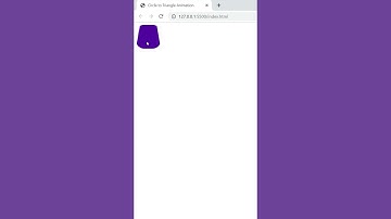How to make Circle to Triangle using CSS Animation #html #css #animation #shorts