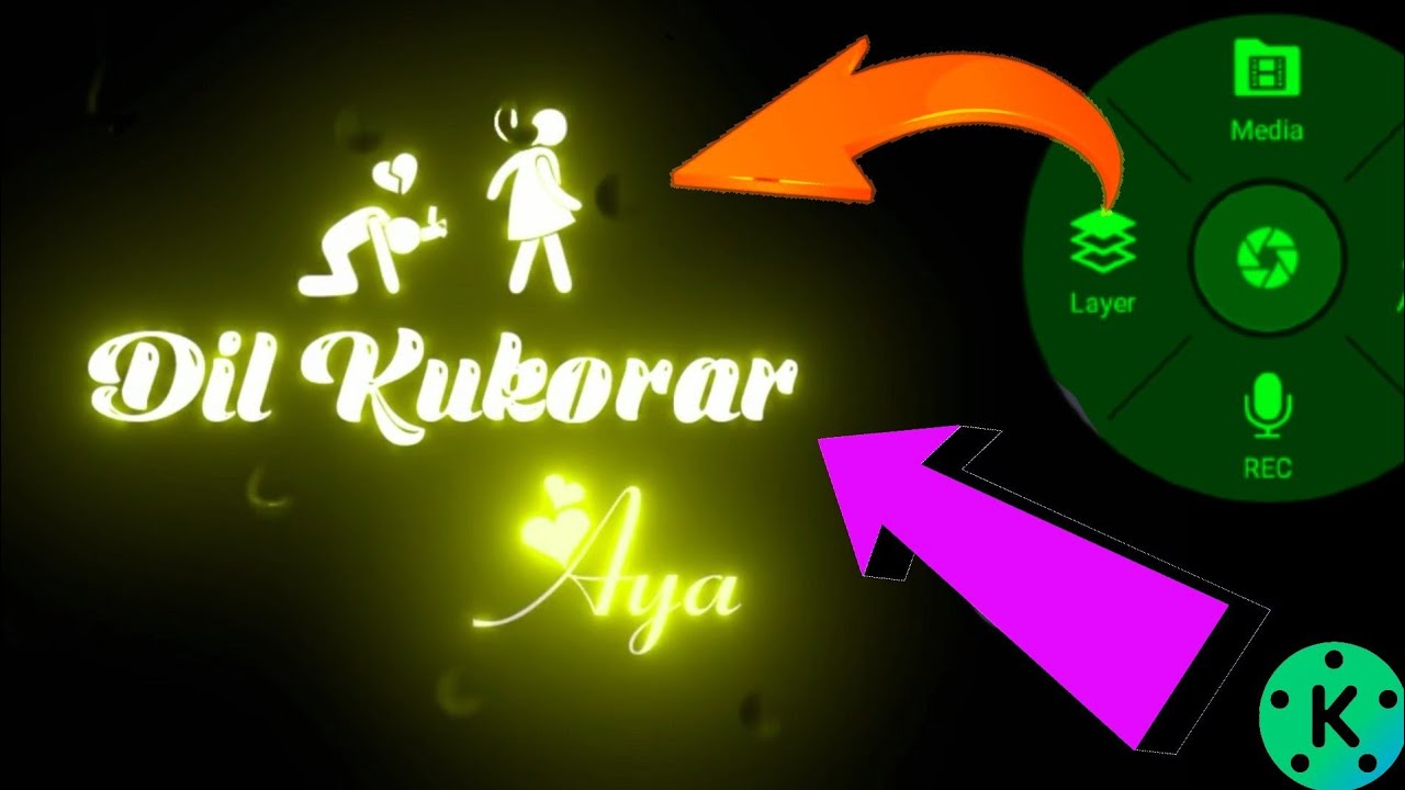 New Glowing Text Editing in Kine Tutiral Glow Status Video Edit New Tutorial In Kine Master Glow