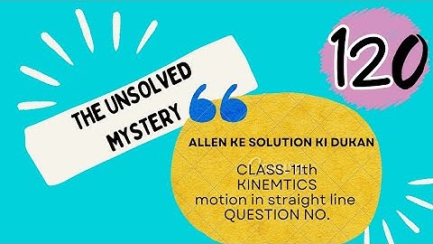 ALLEN ke solution ki dukan @conceptualseries5291