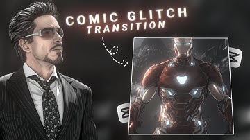 Trending ai comic Glitch Transition Tutorial on CapCut...
