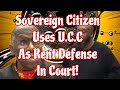 Sovereign Citizen Tries to tie in UCC in his rent defense!