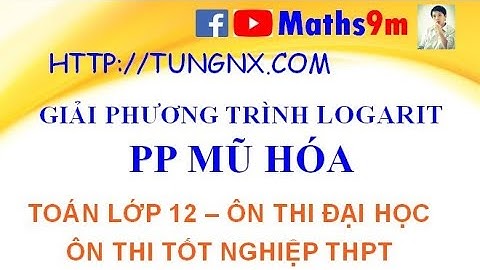 Bài giải phương trình logarit bằng phương pháp mũ hóa năm 2024