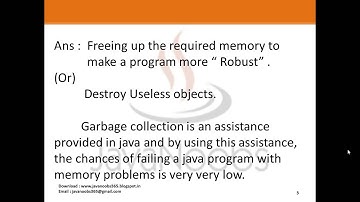 Java Basics Part 1 - Q 05) Garbage Collection Converted