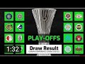 Draw Result of Europa Conference League 2021/22 Knockout Play-