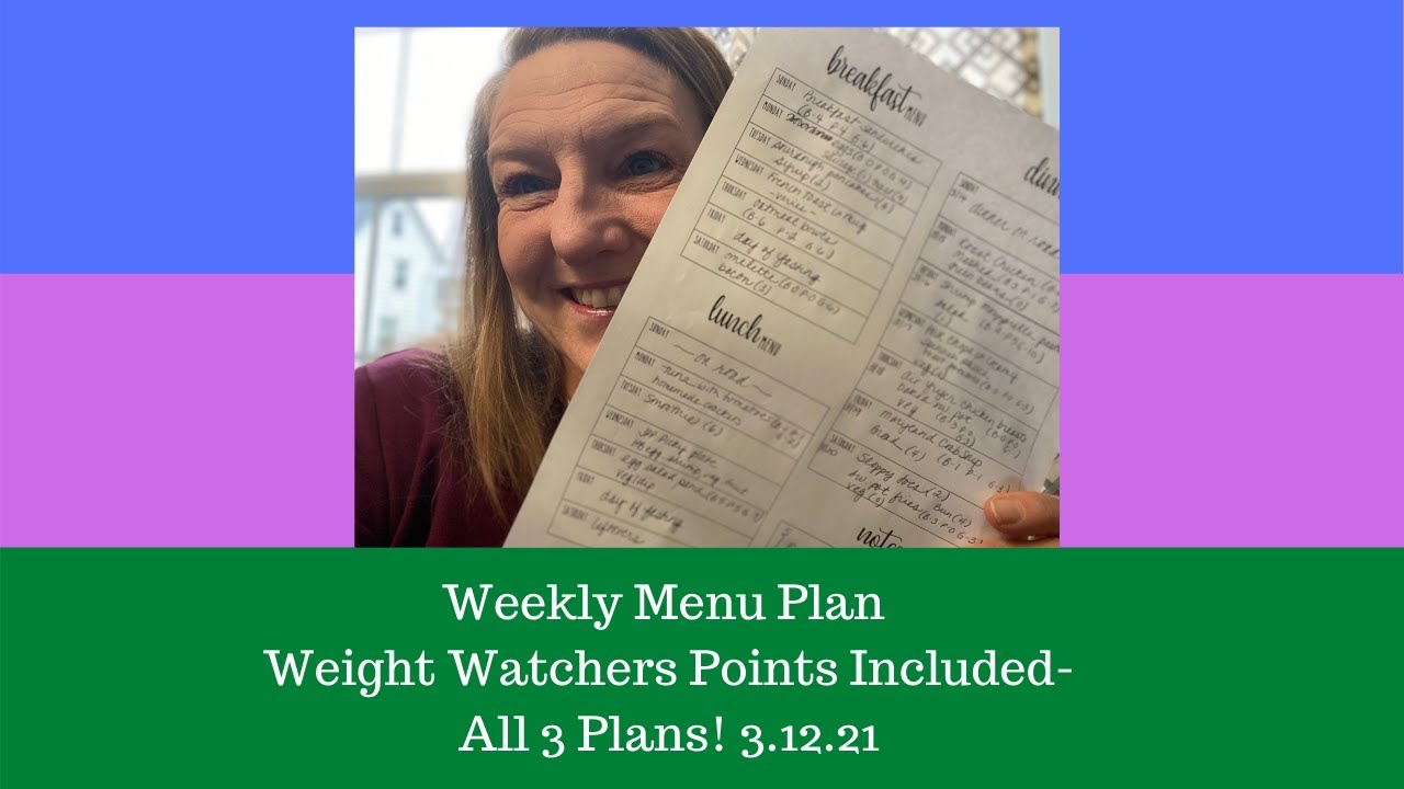 Weight Watchers Weekly Menu Plan - Points For All 3 Plans! Butcher Box