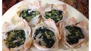 Zucchini & Spinach in Fillo/ Phylo Cups | Video Tutorial @Kittyskreationsboutique