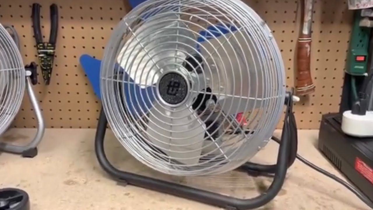 TPI F-12-TE 12” Industrial Floor Fan (testing amps, decibels and ...