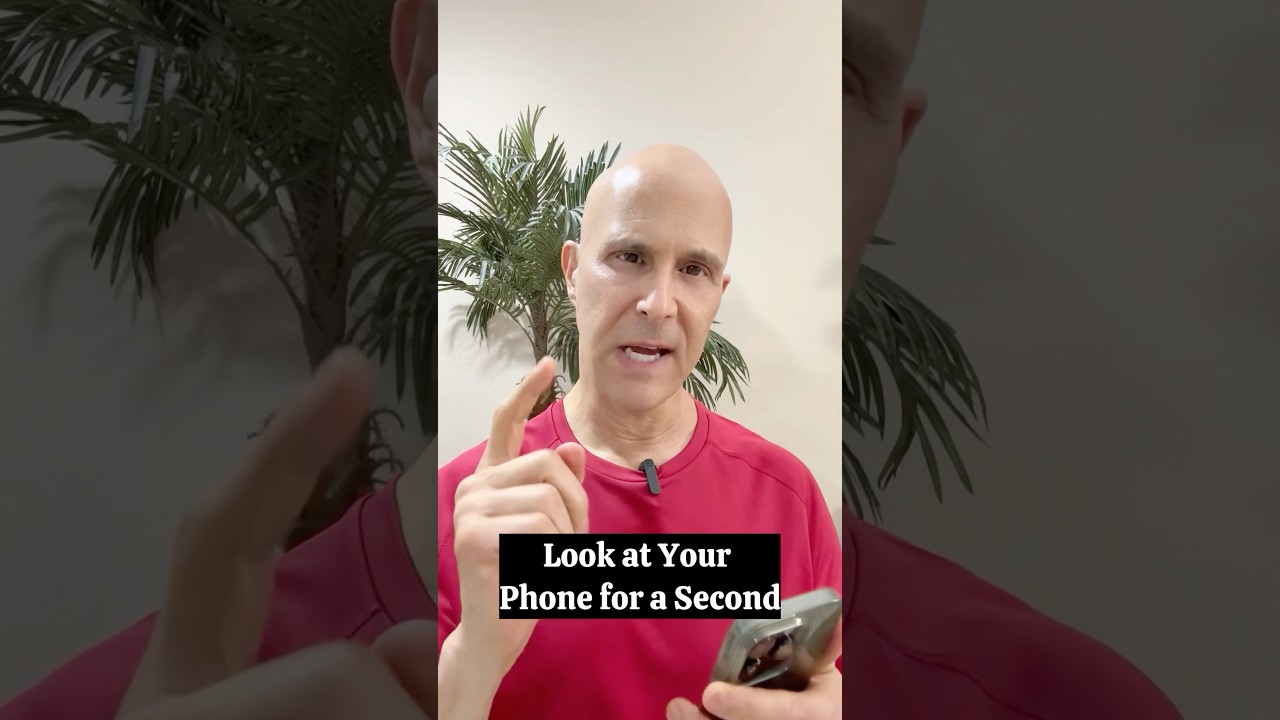 Look at Your Phone for a Second!  #drmandell #health #phone #motivation