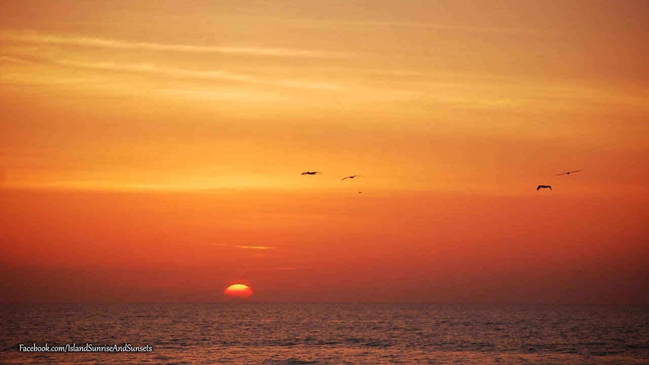 Orange Ocean Sunrise