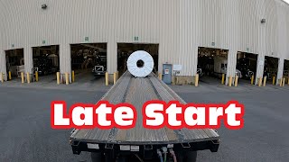 A late Monday Start | The Life of a Rookie Lease Purchase Flatbed Truck Driver screenshot 1