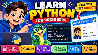 Python for Beginners 🐍 | Learn Variables, Keywords & Build Your First Python Project!