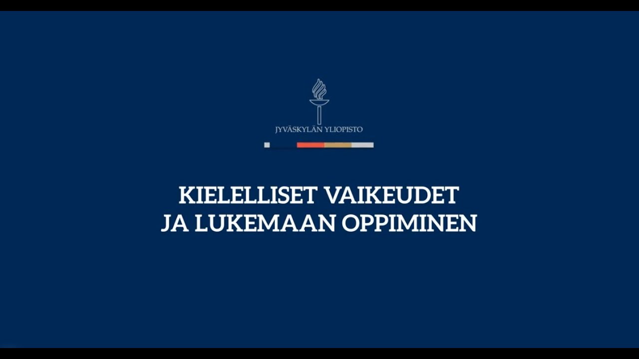 Kielelliset vaikeudet ja lukemaan oppiminen