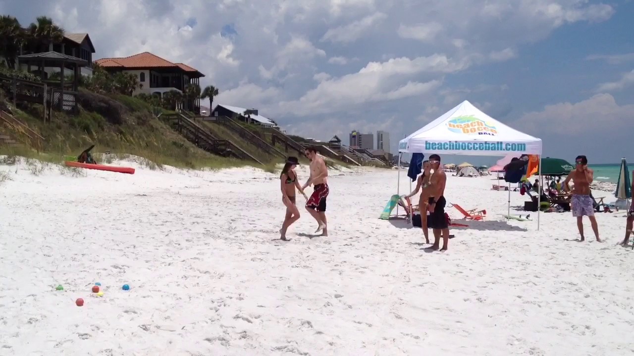Beach Bocce Ball Demonstration YouTube