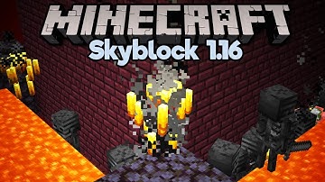 Nether Fortress Mob Farm! ▫ Minecraft 1.16 Skyblock (Tutorial Let