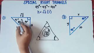 Special Right Triangle | 45-45-90 | Explain in Detailed |
