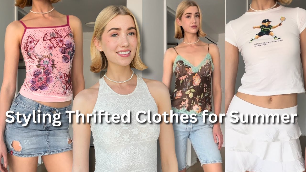 what i'm wearing summer 2024! styling thrifted clothes