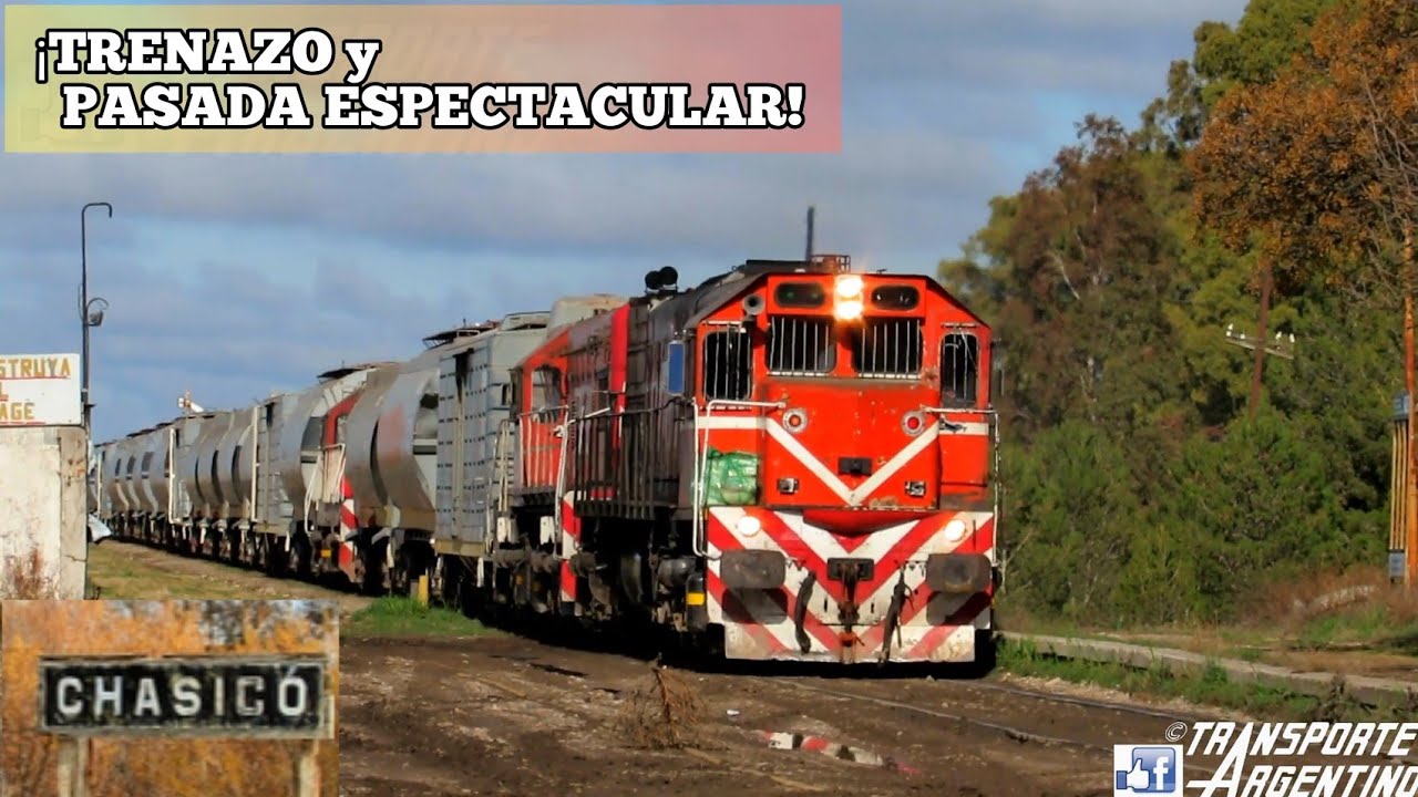 ¡TRENAZO de FEPSA pasando A LAS CHAPAS por Chasicó! 🚂💨 (9082 + 6607 + 6641 S/V + Vacíos) - 03/08/22